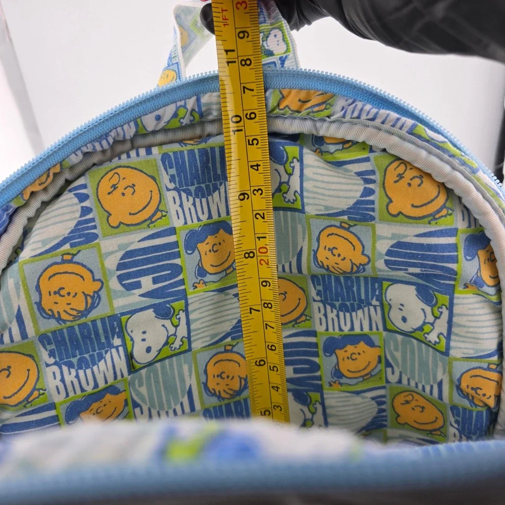 Peanuts Camp Snoopy Backpack Kids Small Blue Fair Vintage Embroidered Canvas